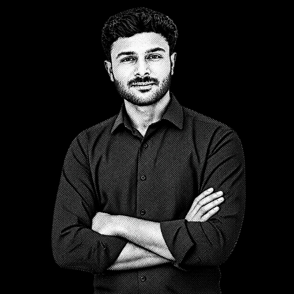 Portrait of Hassan Raza